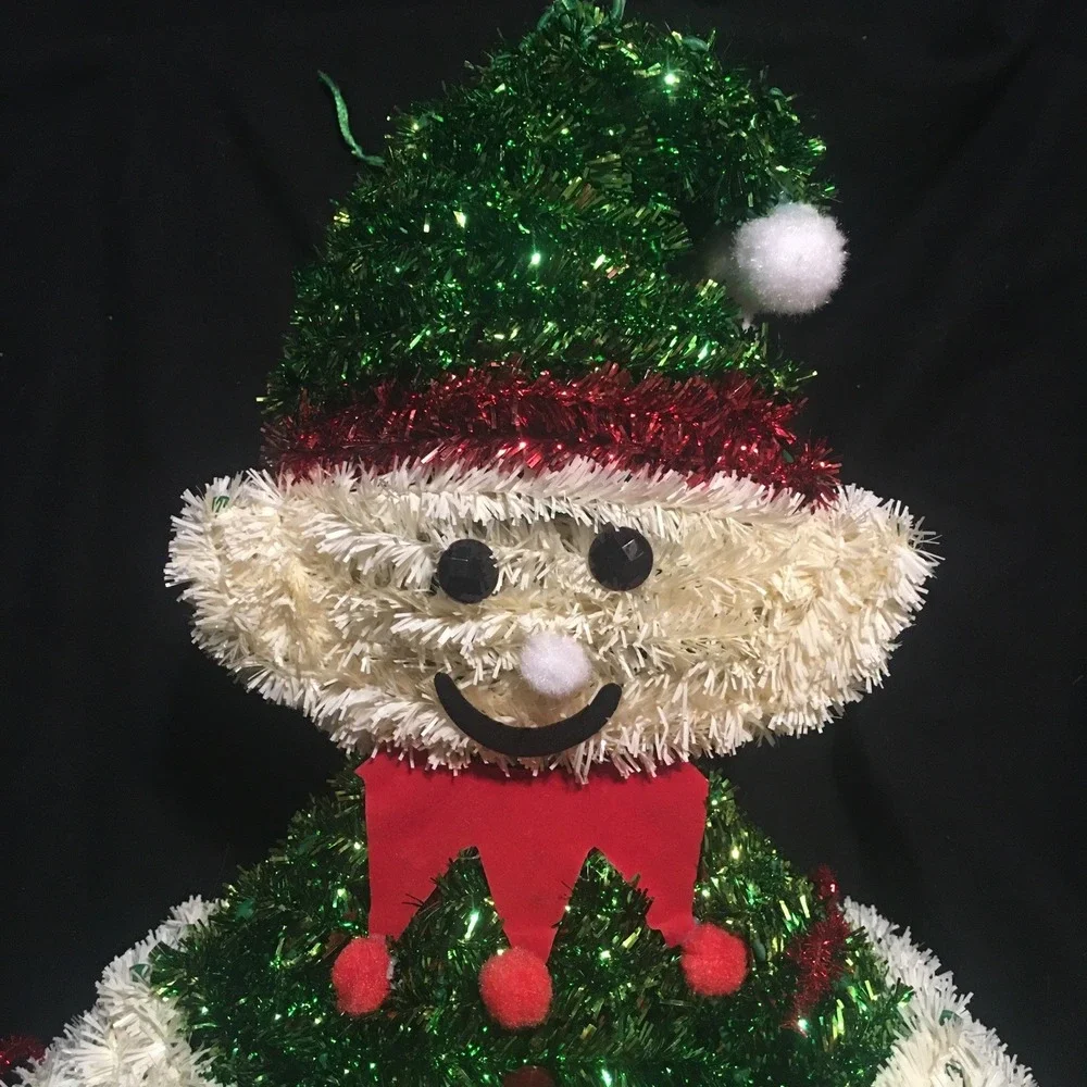Tinsel Santa's Christmas Elf Wall Hanging Decoration 15